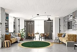 Rond vloerkleed - Laval (groen)