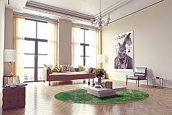 Rond vloerkleed - Povoa (groen)