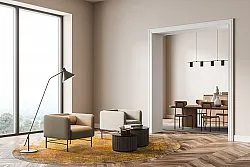 Rond vloerkleed - Lalin (geel)