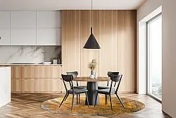 Rond vloerkleed - Lalin (geel)