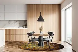 Rond vloerkleed - Leiria (goud)