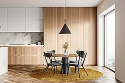 Rond vloerkleed - Malveira (goud)