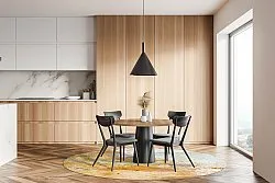 Rond vloerkleed - Amadora (goud)