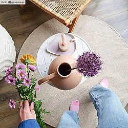 Ronde vloerkleden - Hamilton (natuur)