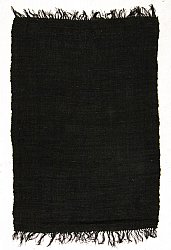 Hennep vloerkleed - Natural (zwart)