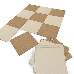 Vloerbedekking - Almeria Tapijttegels 24 st. (beige)