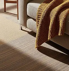 Vloerbedekking - Almeria Tapijttegels 24 st. (onregelmatig gestreept bruin)