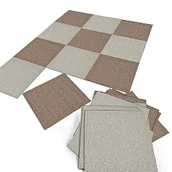 Vloerbedekking - Almeria Tapijttegels 24 st. (bruin)