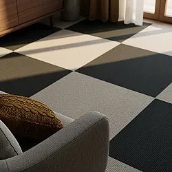 Vloerbedekking - Almeria Tapijttegels 24 st. (grijs)