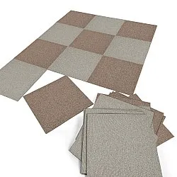 Vloerbedekking - Almeria Tapijttegels 24 st. (grijs)