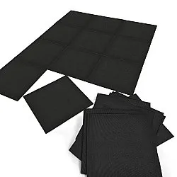 Vloerbedekking - Almeria Tapijttegels 24 st. (zwart)