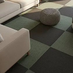 Vloerbedekking - Almeria Tapijttegels 24 st. (zwart)