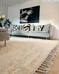 Hoogpolig vloerkleed - Cudillero (beige)