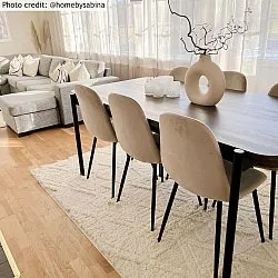 Hoogpolig vloerkleed - Rostock (offwhite)