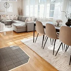 Hoogpolig vloerkleed - Rostock (offwhite)