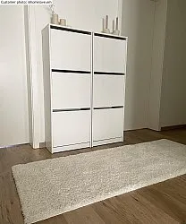 Hoogpolig vloerkleed - Eve (white)