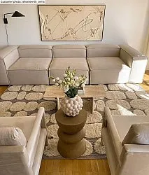 Hoogpolig vloerkleed - Fondi (beige)