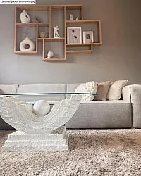 Hoogpolig vloerkleed - Soft Shine (beige)