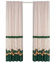 Gordijn - Padova (groen/wit/goud)