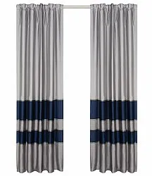 Gordijn - Austin (grijs/blauw)