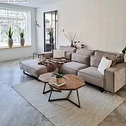 Wollen-vloerkleed - Dhurry (natuur)