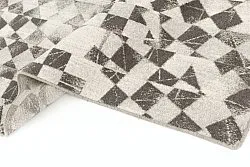 Wollen-vloerkleed - Kallatis (zwart/wit)