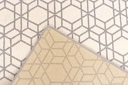 Wollen-vloerkleed - Emprint (wit)