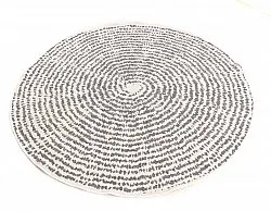 Rond vloerkleed - Brussels Swirl (grijs)