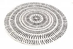 Rond vloerkleed - Brussels Night (grijs)