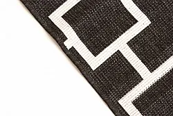 Vloerkleden voor binnen en buiten - Brussels Silver (zwart)