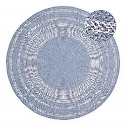 Rond vloerkleed - Indoor/Outdoor Angus (blauw)