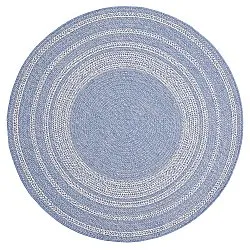 Rond vloerkleed - Indoor/Outdoor Angus (blauw)