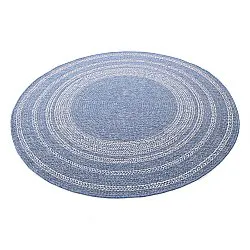 Rond vloerkleed - Indoor/Outdoor Angus (blauw)