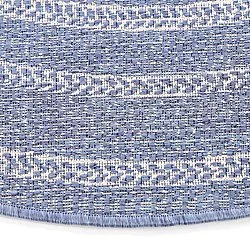 Rond vloerkleed - Indoor/Outdoor Angus (blauw)
