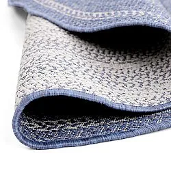 Rond vloerkleed - Indoor/Outdoor Angus (blauw)