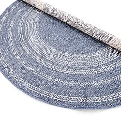 Rond vloerkleed - Indoor/Outdoor Angus (blauw)
