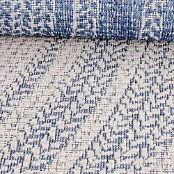 Rond vloerkleed - Indoor/Outdoor Angus (blauw)