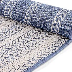 Rond vloerkleed - Indoor/Outdoor Angus (blauw)