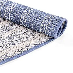 Rond vloerkleed - Indoor/Outdoor Angus (blauw)