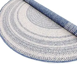 Rond vloerkleed - Indoor/Outdoor Angus (blauw)