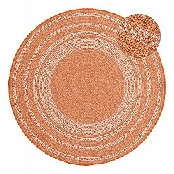 Rond vloerkleed - Indoor/Outdoor Angus (rood)