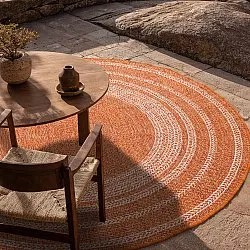 Rond vloerkleed - Indoor/Outdoor Angus (rood)