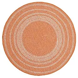 Rond vloerkleed - Indoor/Outdoor Angus (rood)