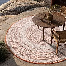 Rond vloerkleed - Indoor/Outdoor Angus (rood)