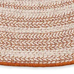 Rond vloerkleed - Indoor/Outdoor Angus (rood)