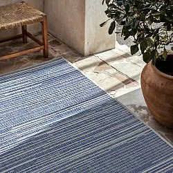 Vloerkleden voor binnen en buiten - utomhusmatta - Arcata (blauw)