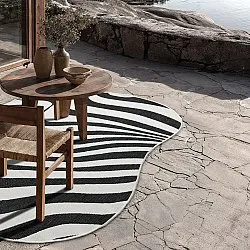 Vloerkleden voor binnen en buiten - utomhusmatta - Remina (zwart/wit)