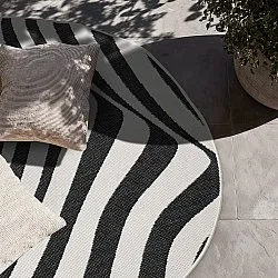 Vloerkleden voor binnen en buiten - utomhusmatta - Remina (zwart/wit)