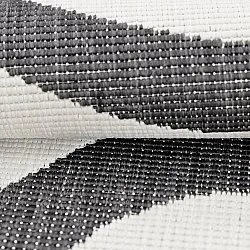 Vloerkleden voor binnen en buiten - utomhusmatta - Remina (zwart/wit)