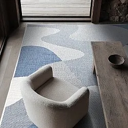 Vloerkleden voor binnen en buiten - utomhusmatta - Somerville (blauw)